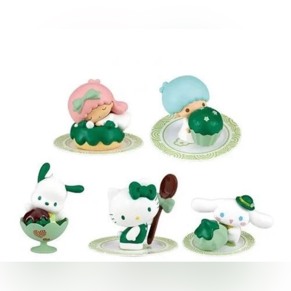 Sanrio Matcha Gachapon Figure Set Hello Kitty Japan Pochacco (NO CINNAMOROLL)